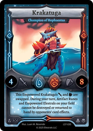 Image for Krakatuga - Champion of Hephaestus (LST-035) (Divine Champions: Lifestream) - Elestrals