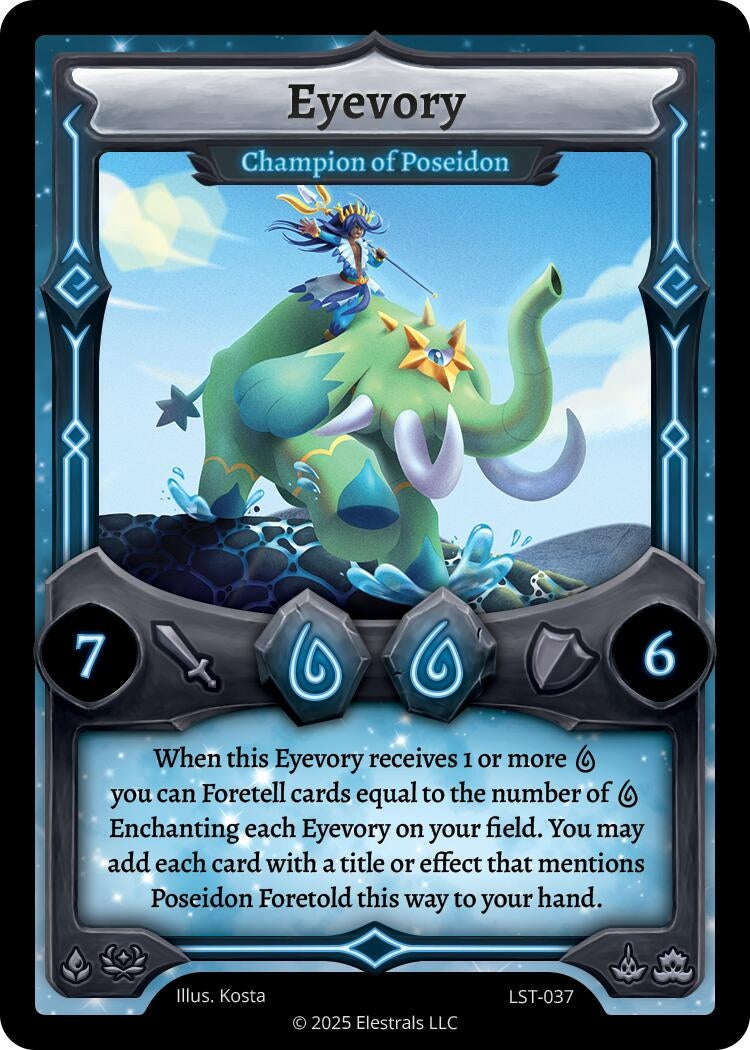 Image for Eyevory - Champion of Poseidon (LST-037) (Divine Champions: Lifestream) - Elestrals