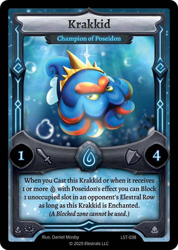 Image for Krakkid - Champion of Poseidon (LST-038) (Divine Champions: Lifestream) - Elestrals