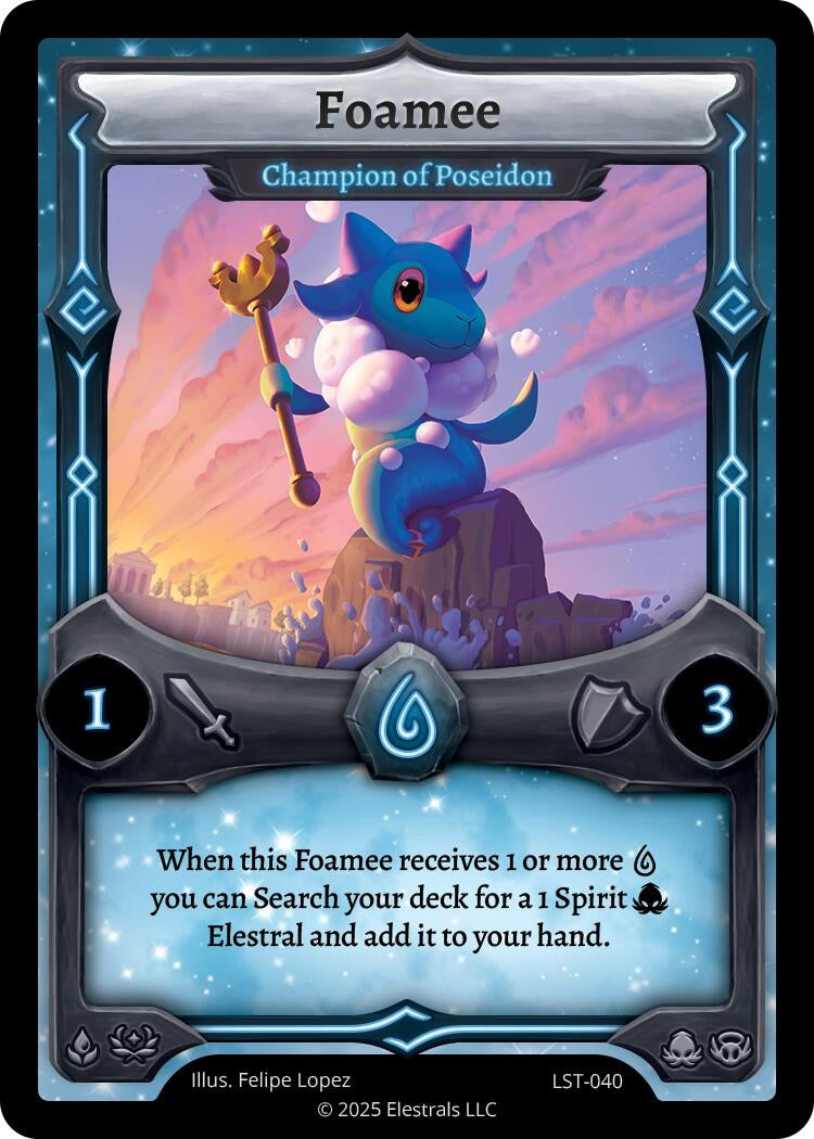 Image for Foamee - Champion of Poseidon (LST-040) (Divine Champions: Lifestream) - Elestrals