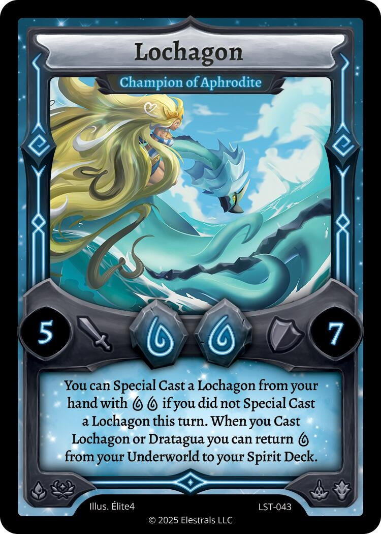 Image for Lochagon - Champion of Aphrodite (LST-043) (Divine Champions: Lifestream) - Elestrals