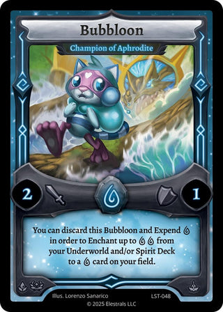 Image for Bubbloon - Champion of Aphrodite (LST-048) (Divine Champions: Lifestream) - Elestrals