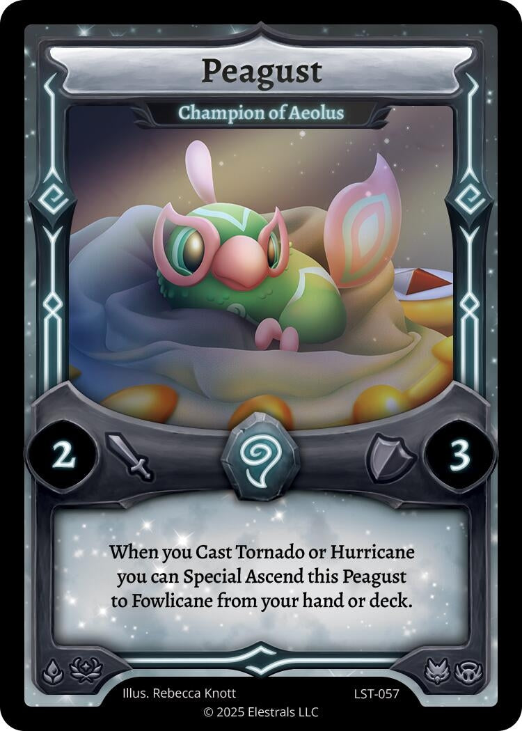 Image for Peagust - Champion of Aeolus (LST-057) (Divine Champions: Lifestream) - Elestrals