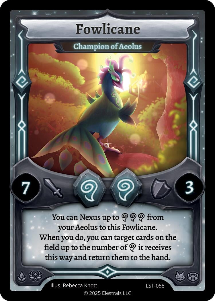 Image for Fowlicane - Champion of Aeolus (LST-058) (Divine Champions: Lifestream) - Elestrals
