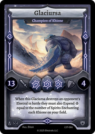 Image for Glaciursa - Champion of Khione (LST-066) (Divine Champions: Lifestream) - Elestrals
