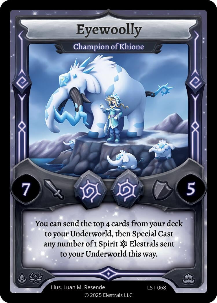 Image for Eyewoolly - Champion of Khione (LST-068) (Divine Champions: Lifestream) - Elestrals