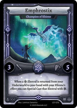 Image for Emphrostix - Champion of Khione (LST-070) (Divine Champions: Lifestream) - Elestrals