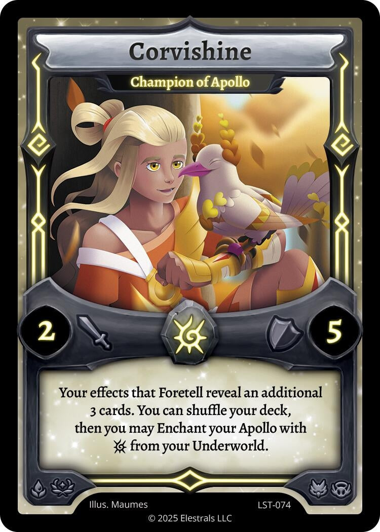 Image for Corvishine - Champion of Apollo (LST-074) (Divine Champions: Lifestream) - Elestrals