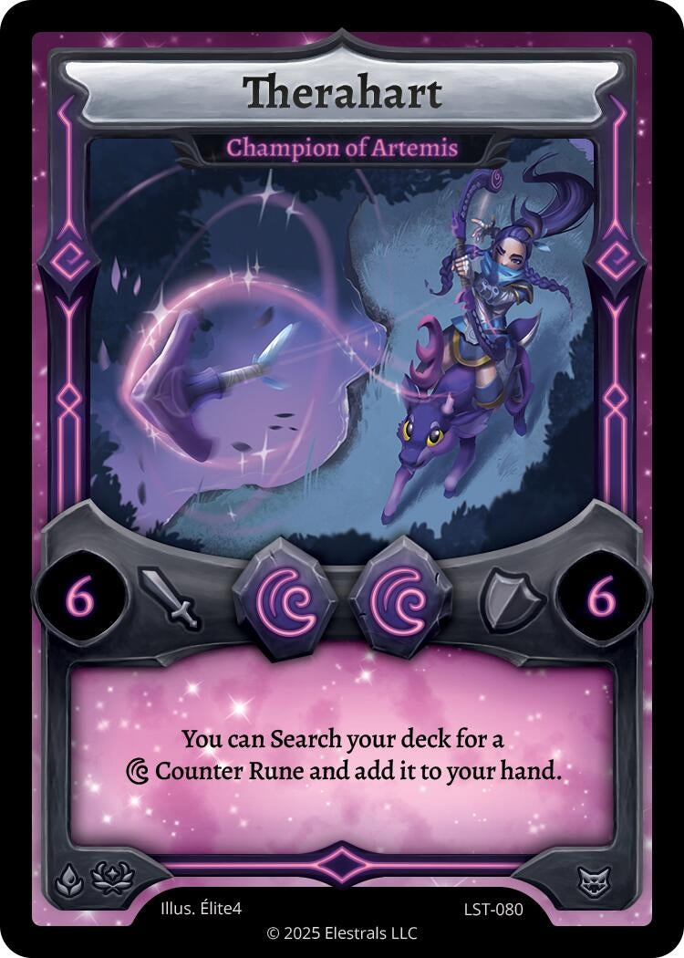 Image for Therahart - Champion of Artemis (LST-080) (Divine Champions: Lifestream) - Elestrals