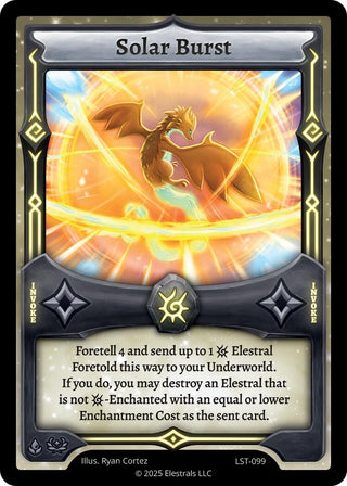 Image for Solar Burst (LST-099) (Divine Champions: Lifestream) - Elestrals
