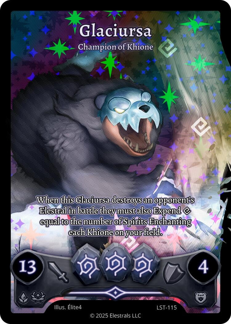 Image for Glaciursa - Champion of Khione (Full Art) (LST-115) (Divine Champions: Lifestream) - Elestrals