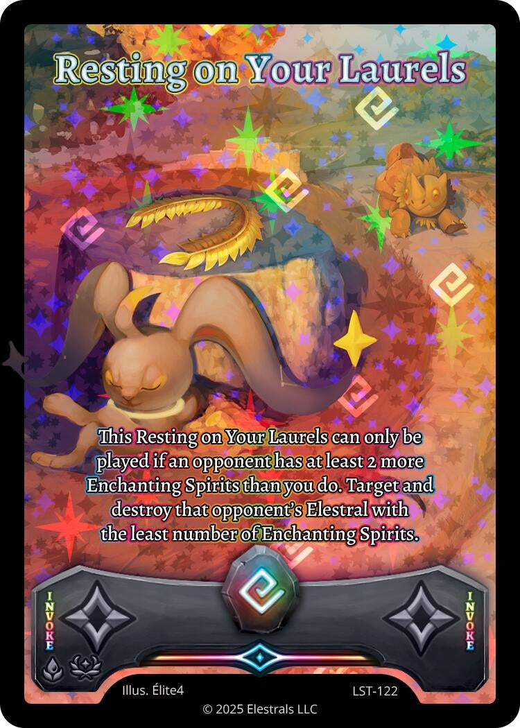 Image for Resting on Your Laurels (Full Art) (LST-122) (Divine Champions: Lifestream) - Elestrals