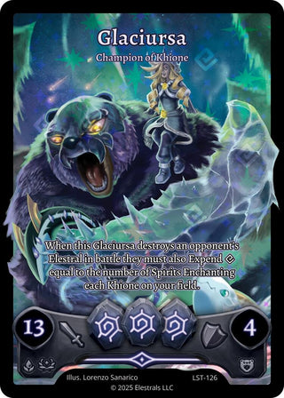 Image for Glaciursa - Champion of Khione (Box Topper) (LST-126) (Divine Champions: Lifestream) - Elestrals