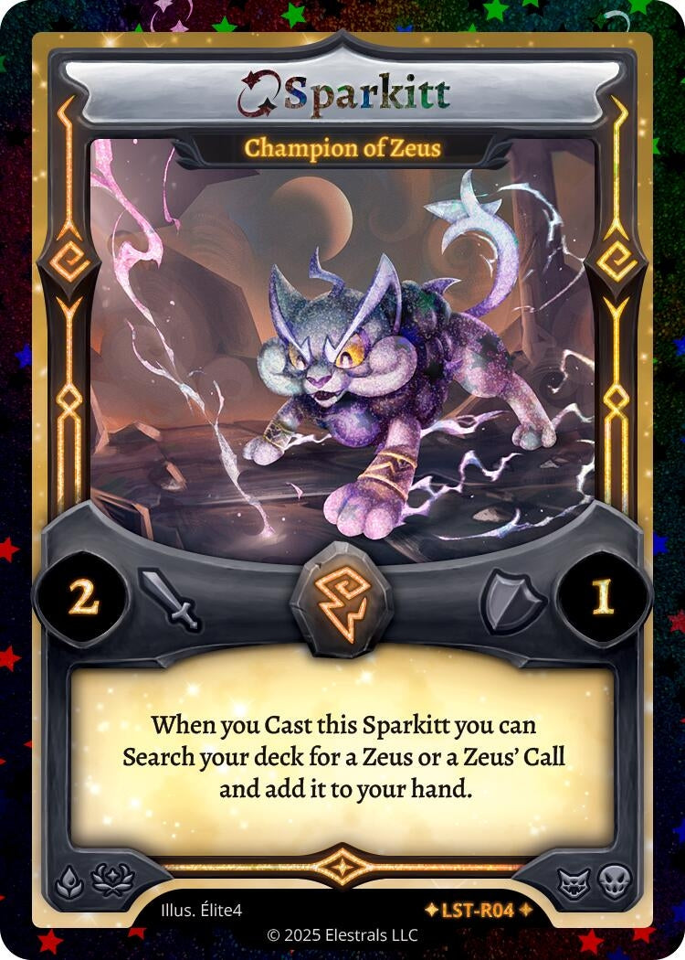 Image for Sparkitt - Champion of Zeus (Stellar) (LST-R04) (Divine Champions: Lifestream) - Elestrals