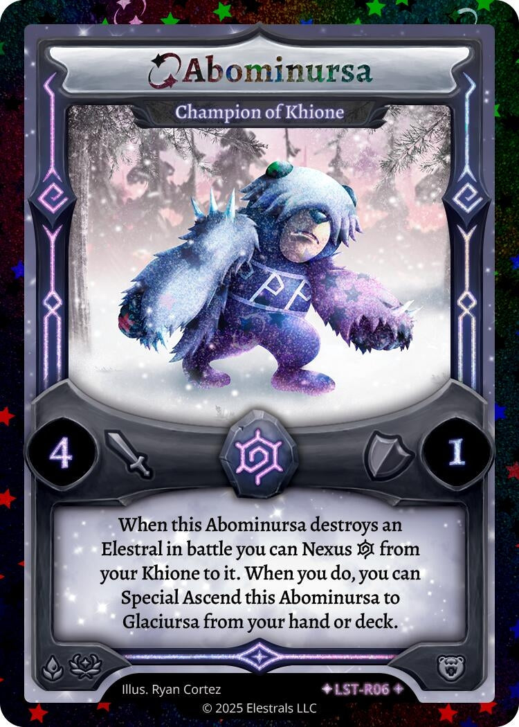 Image for Abominursa - Champion of Khione (Stellar) (LST-R06) (Divine Champions: Lifestream) - Elestrals