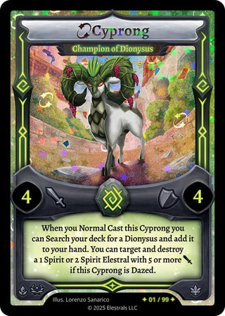 Image for Cyprong - Champion of Dionysus (Serialized) (/99) (Divine Champions: Lifestream) - Elestrals