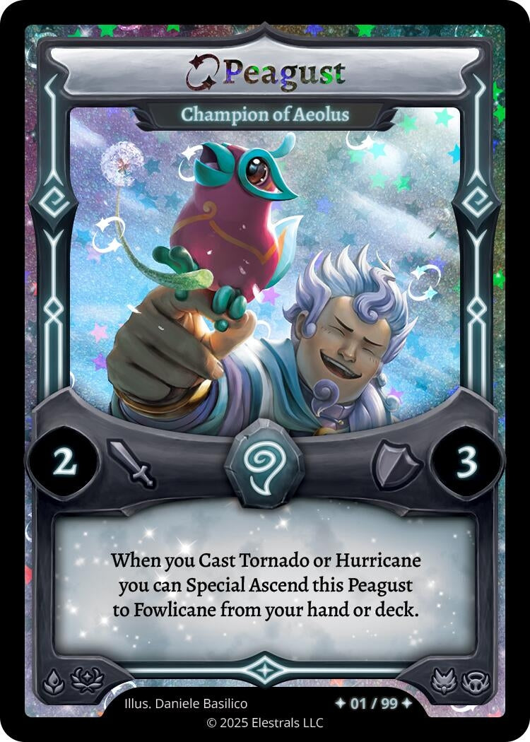 Image for Peagust - Champion of Aeolus (Serialized) (/99) (Divine Champions: Lifestream) - Elestrals