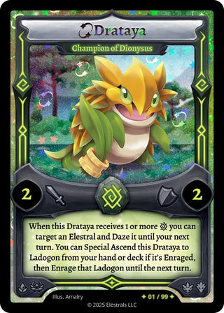 Image for Drataya - Champion of Dionysus (Serialized) (/99) (Divine Champions: Lifestream) - Elestrals