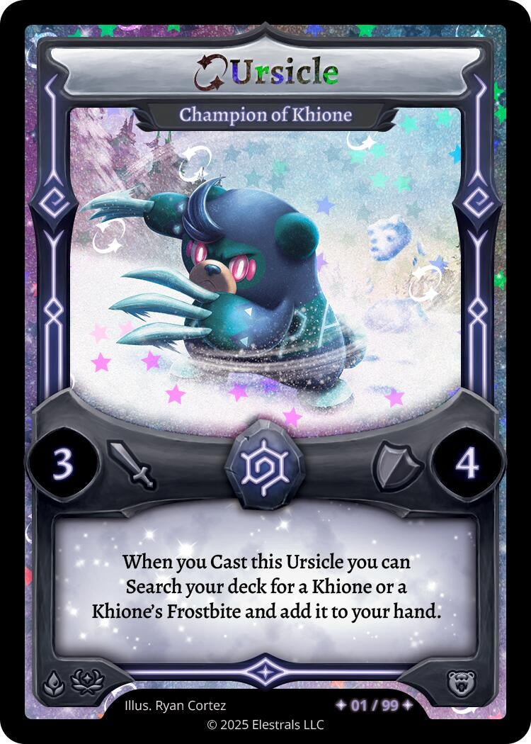 Image for Ursicle - Champion of Khione (Serialized) (/99) (Divine Champions: Lifestream) - Elestrals