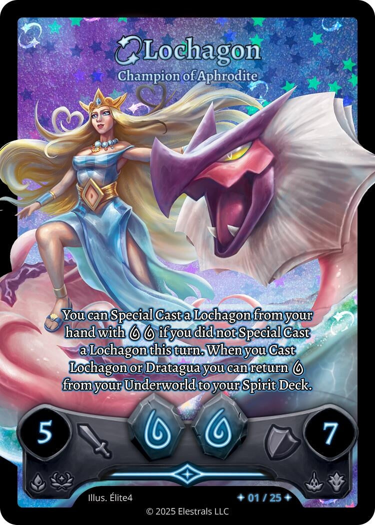 Image for Lochagon - Champion of Aphrodite (Serialized) (/25) (Divine Champions: Lifestream) - Elestrals