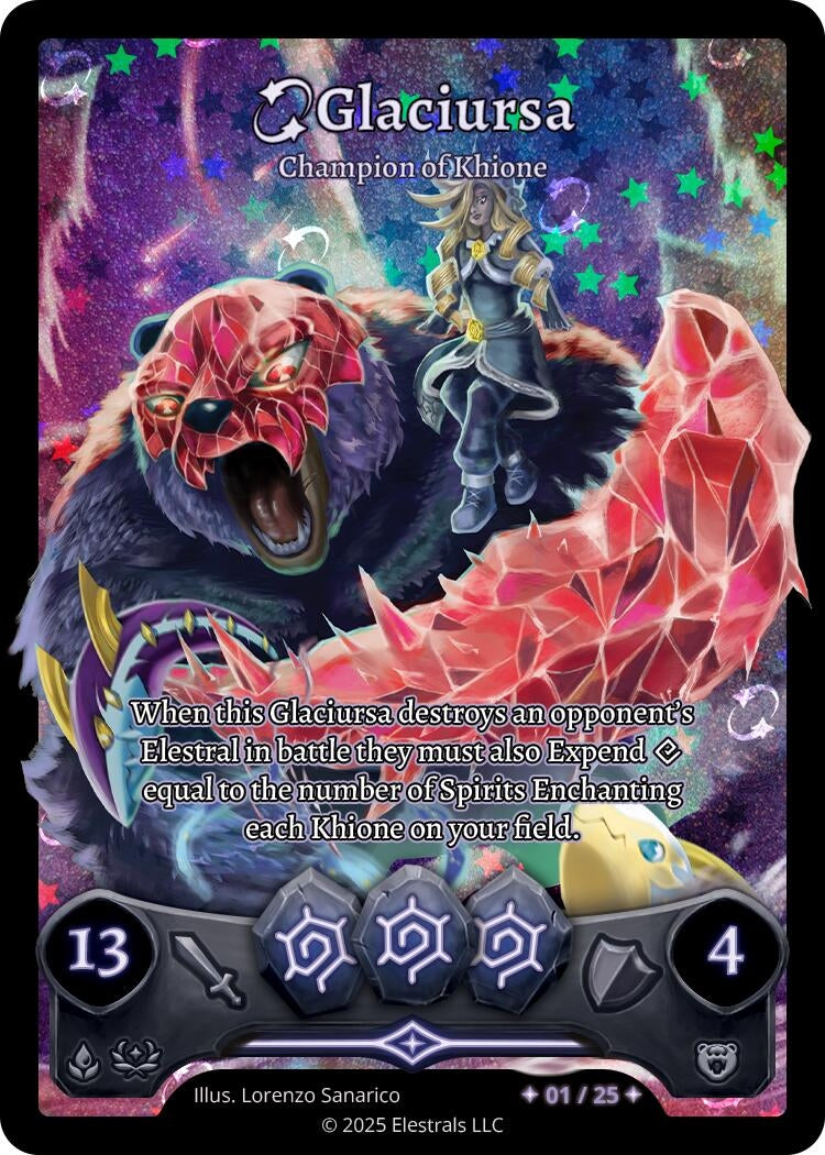 Image for Glaciursa - Champion of Khione (Serialized) (/25) (Divine Champions: Lifestream) - Elestrals