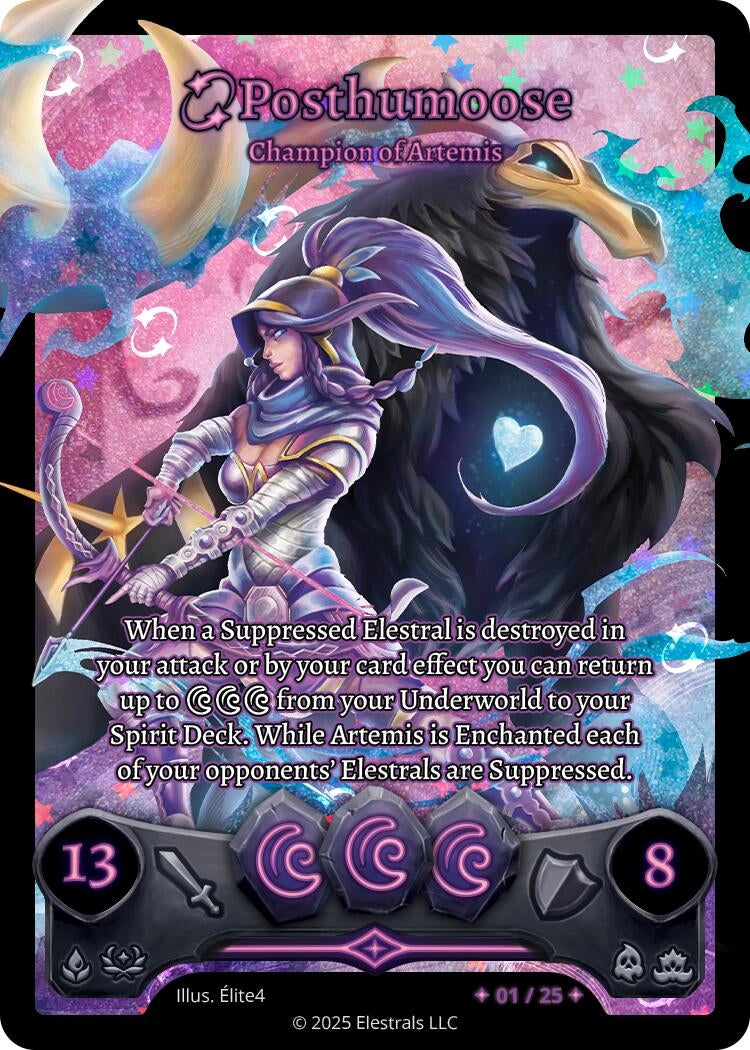 Image for Posthumoose - Champion of Artemis (Serialized) (/25) (Divine Champions: Lifestream) - Elestrals