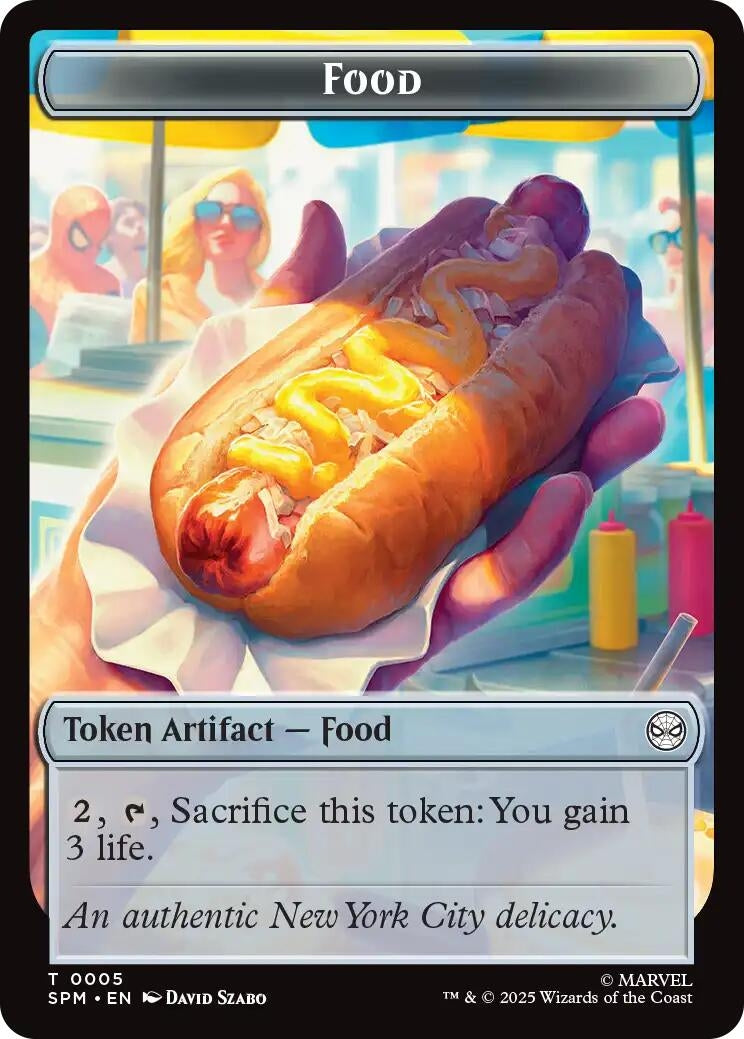 Food // Robot Double-Sided Token (5 // 6) (Marvel's Spider-Man)