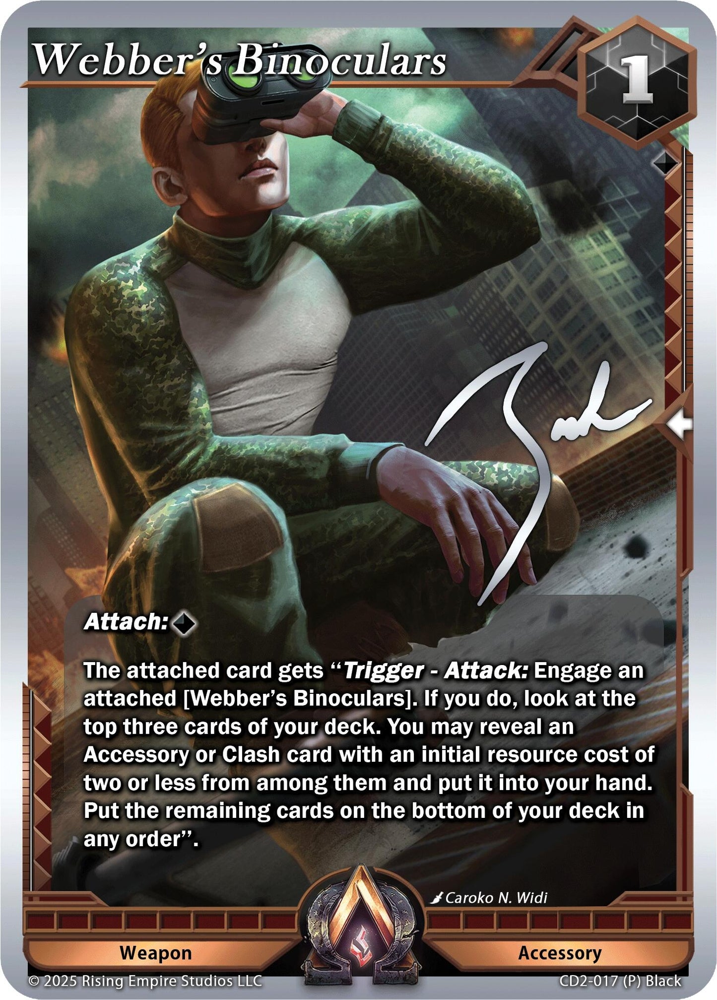 Image for Webber's Binoculars (CD2-017) (Champion Deck: Zach Bunn) - Alpha Clash