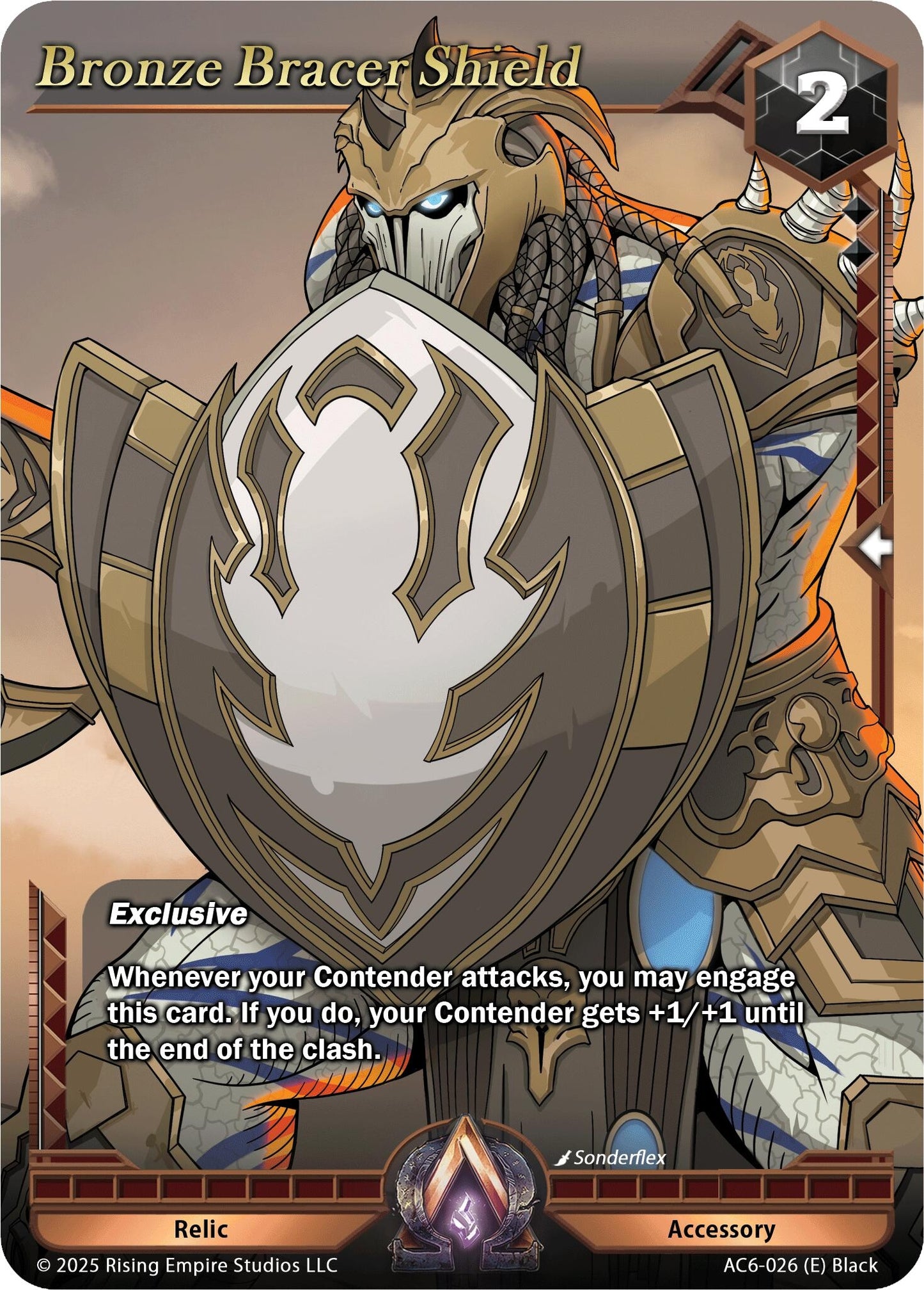 Bronze Bracer Shield (AC6-026) (Echoes of Eternity)
