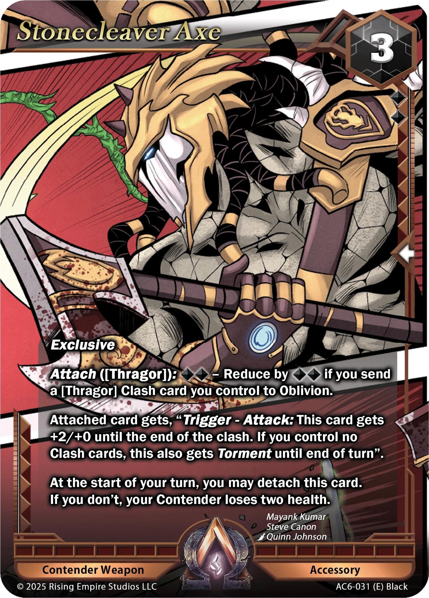 Image for Stonecleaver Axe (AC6-031) (Echoes of Eternity) - Alpha Clash