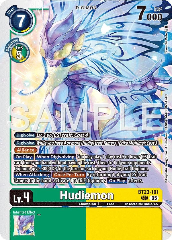 Image for Hudiemon (BT23-101 SEC) (Hackers' Slumber) - Digimon Card Game