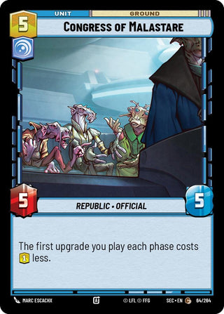 Image for Congress of Malastare (64/264) (Secrets of Power) - Star Wars: Unlimited