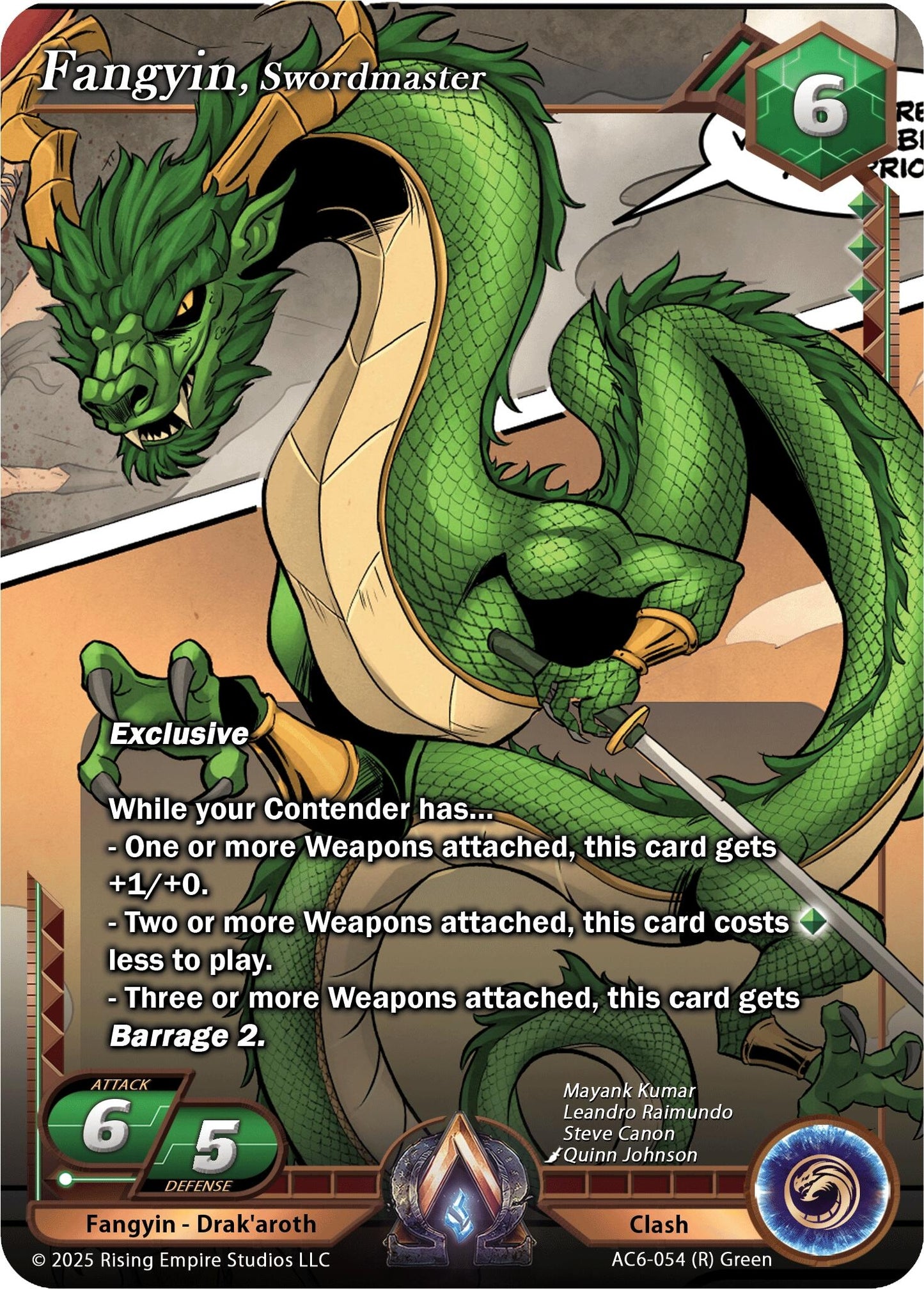 Fangyin, Swordmaster (AC6-054) (Echoes of Eternity)
