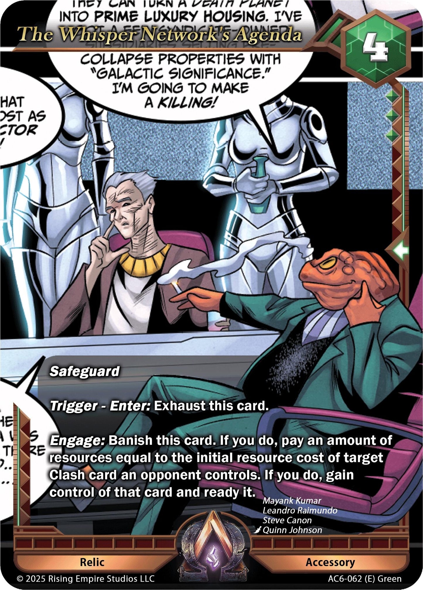 Image for The Whisper Network's Agenda (AC6-062) (Echoes of Eternity) - Alpha Clash