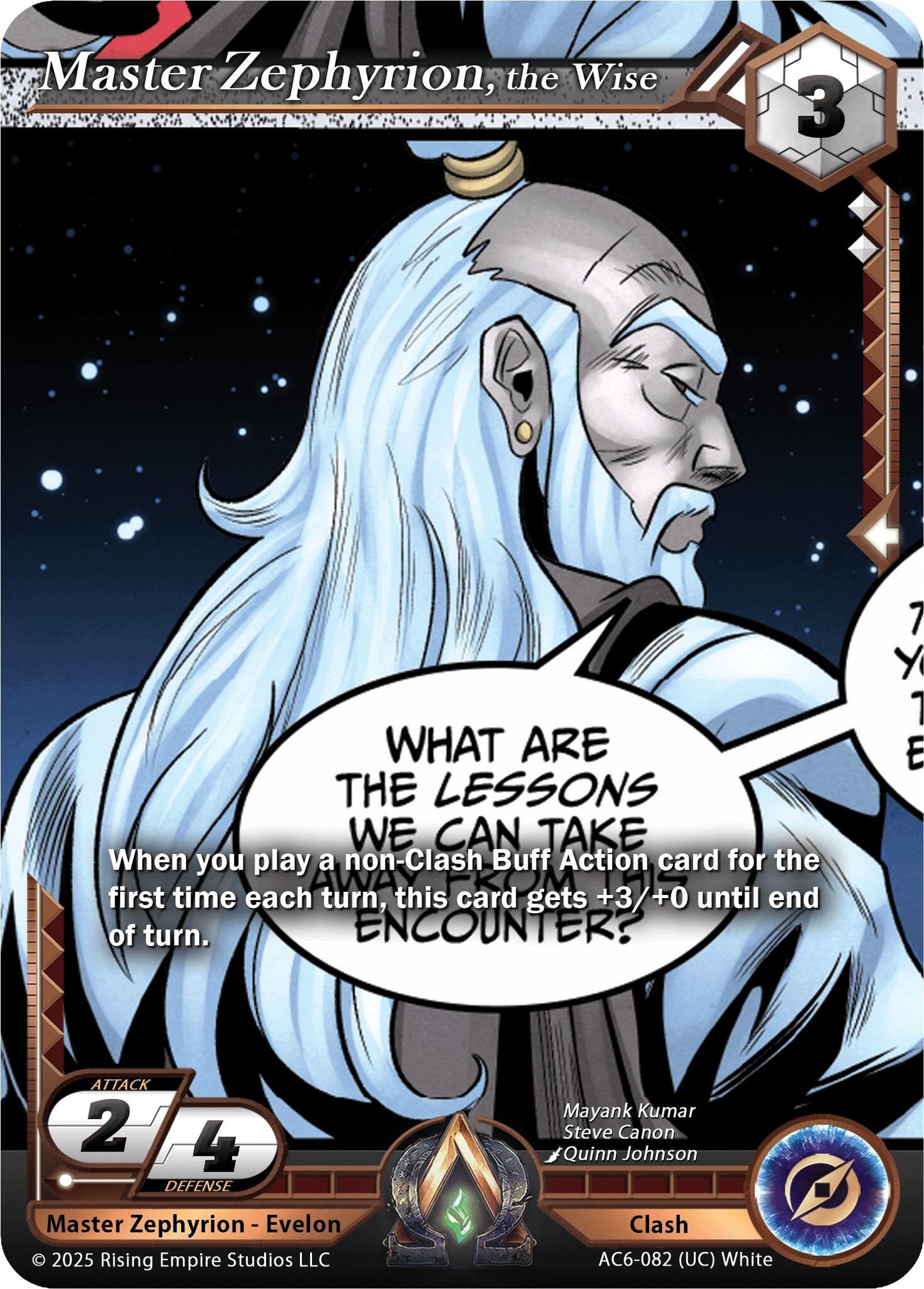Image for Master Zephyrion, the Wise (AC6-082) (Echoes of Eternity) - Alpha Clash