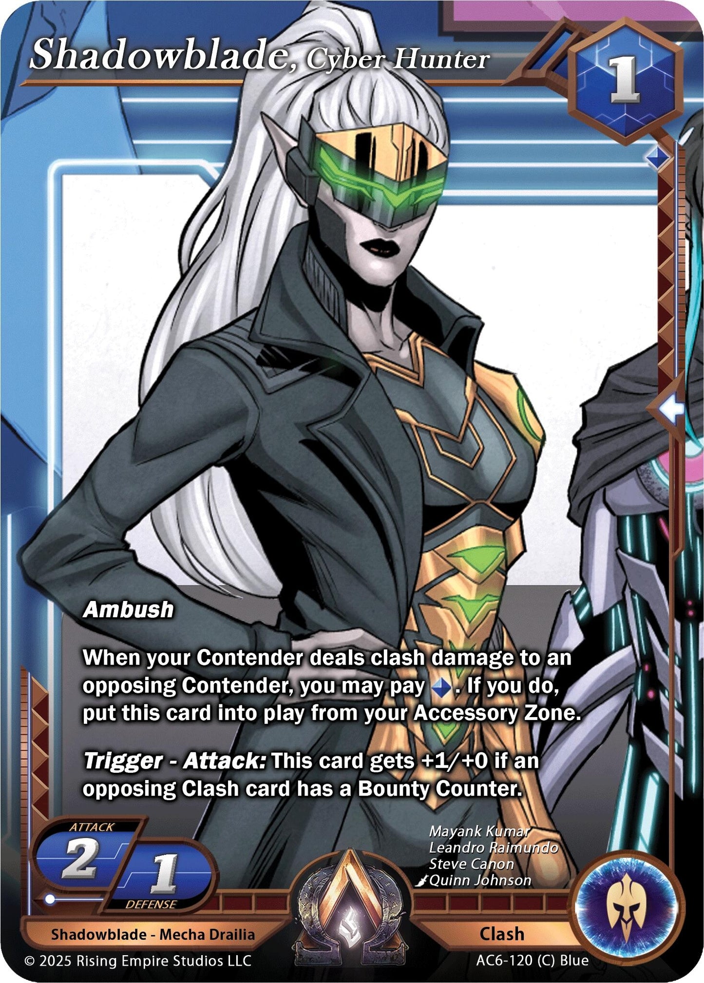 Image for Shadowblade, Cyber Hunter (AC6-120) (Echoes of Eternity) - Alpha Clash