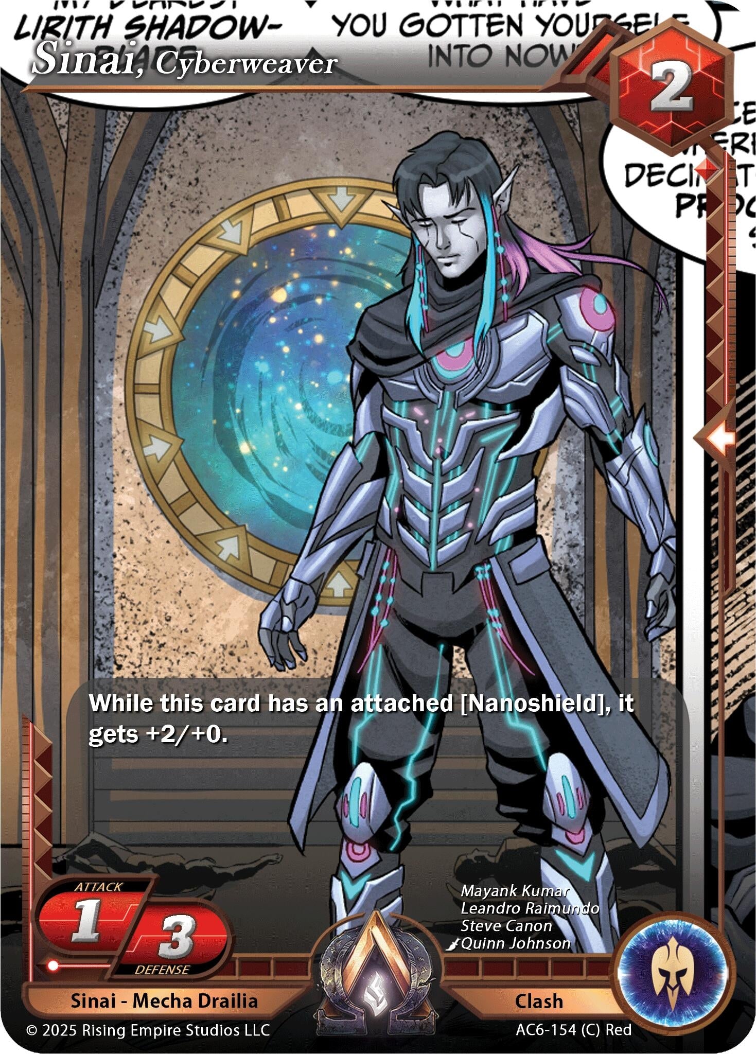Image for Sinai, Cyberweaver (AC6-154) (Echoes of Eternity) - Alpha Clash