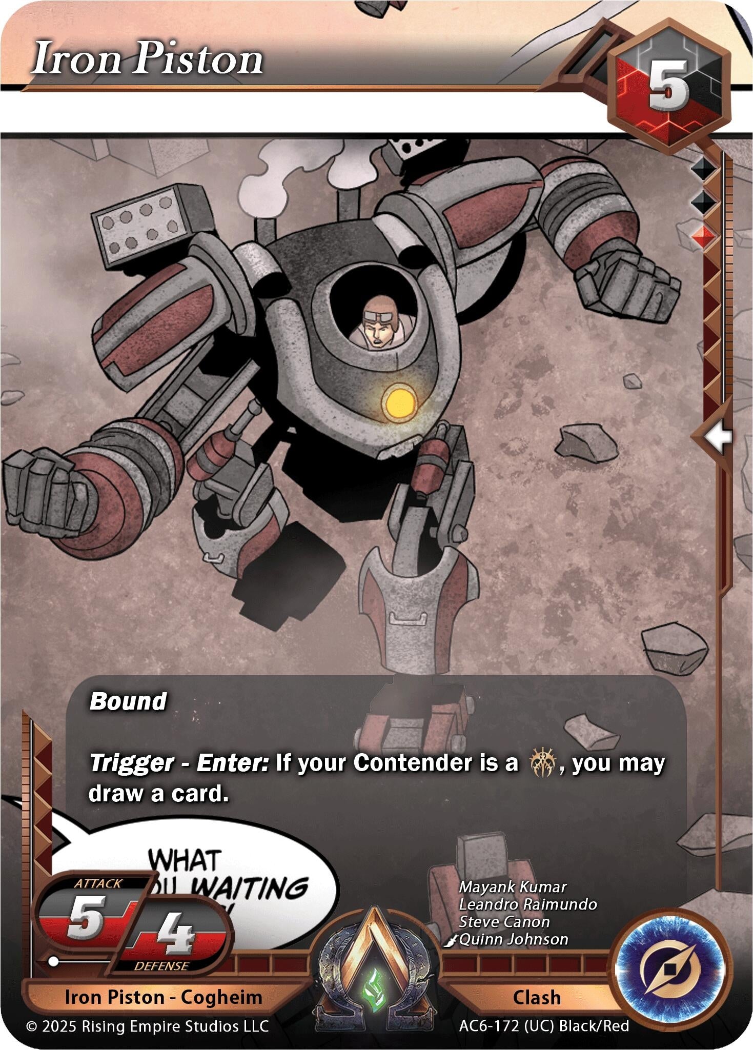 Image for Iron Piston (AC6-172) (Echoes of Eternity) - Alpha Clash