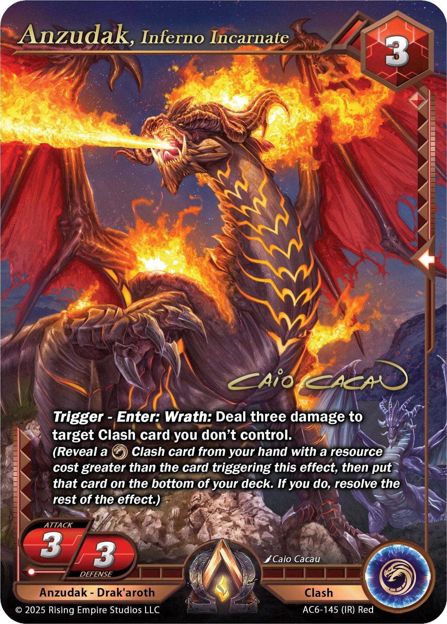 Anzudak, Inferno Incarnate (Iconic Rare) (AC6-145) (Echoes of Eternity)