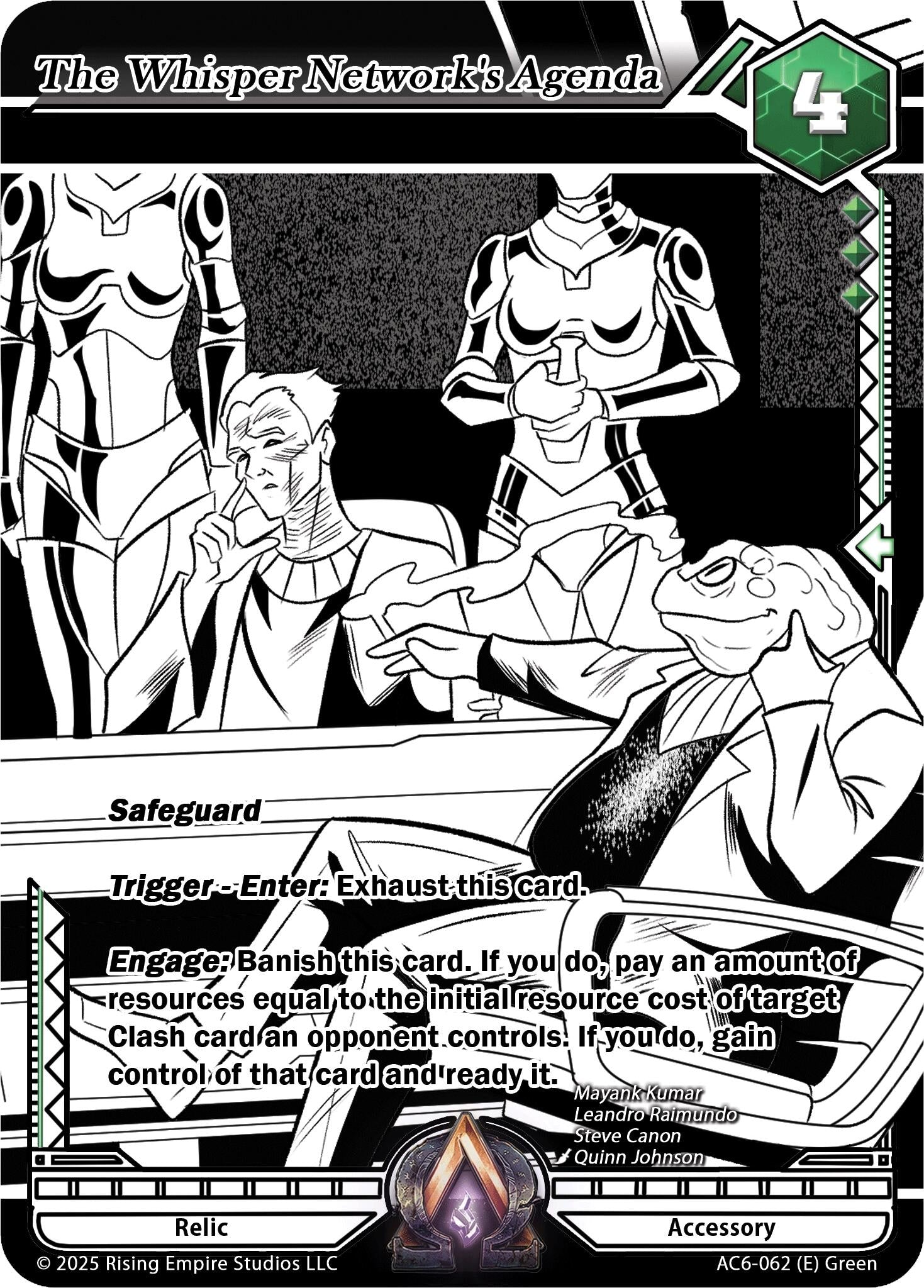 Image for The Whisper Network's Agenda (Ink) (AC6-062) (Echoes of Eternity) - Alpha Clash