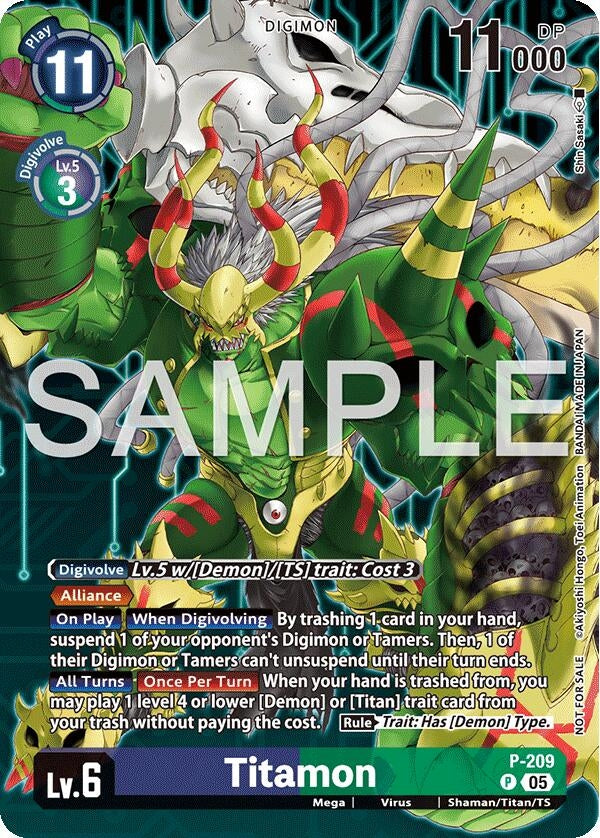 Image for Titamon (Hacker's Slumber Box Promotion Pack) (P-209 P) (Digimon Promotion Cards) - Digimon Card Game