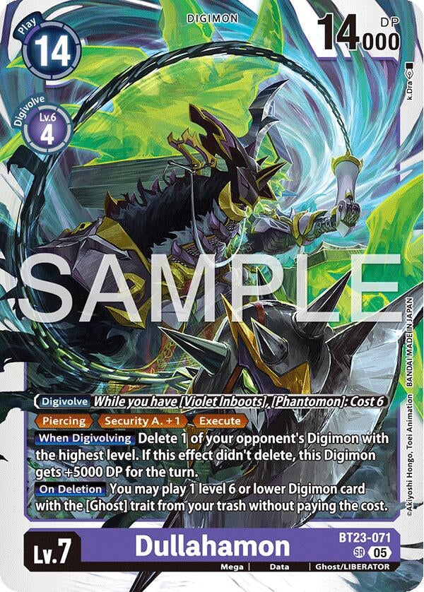 Image for Dullahamon (BT23-071 SR) (Hackers' Slumber) - Digimon Card Game