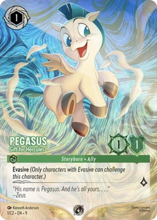 Image for Pegasus - Gift for Hercules (1) (Disney Lorcana Promo Cards) - Disney Lorcana
