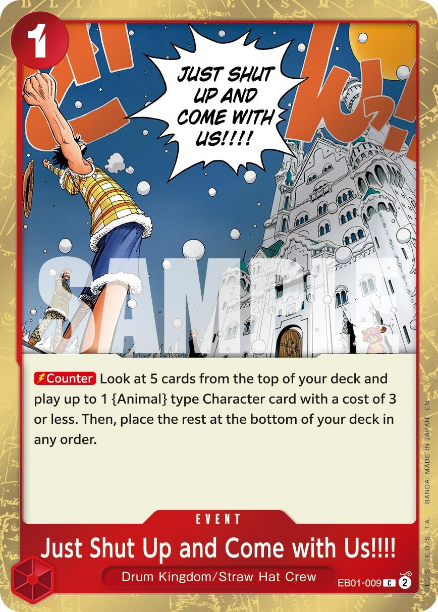 Image for Just Shut Up and Come with Us!!!! (Pirate Foil) (EB01-009) (Premium Booster -The Best- Vol. 2) - One Piece Card Game