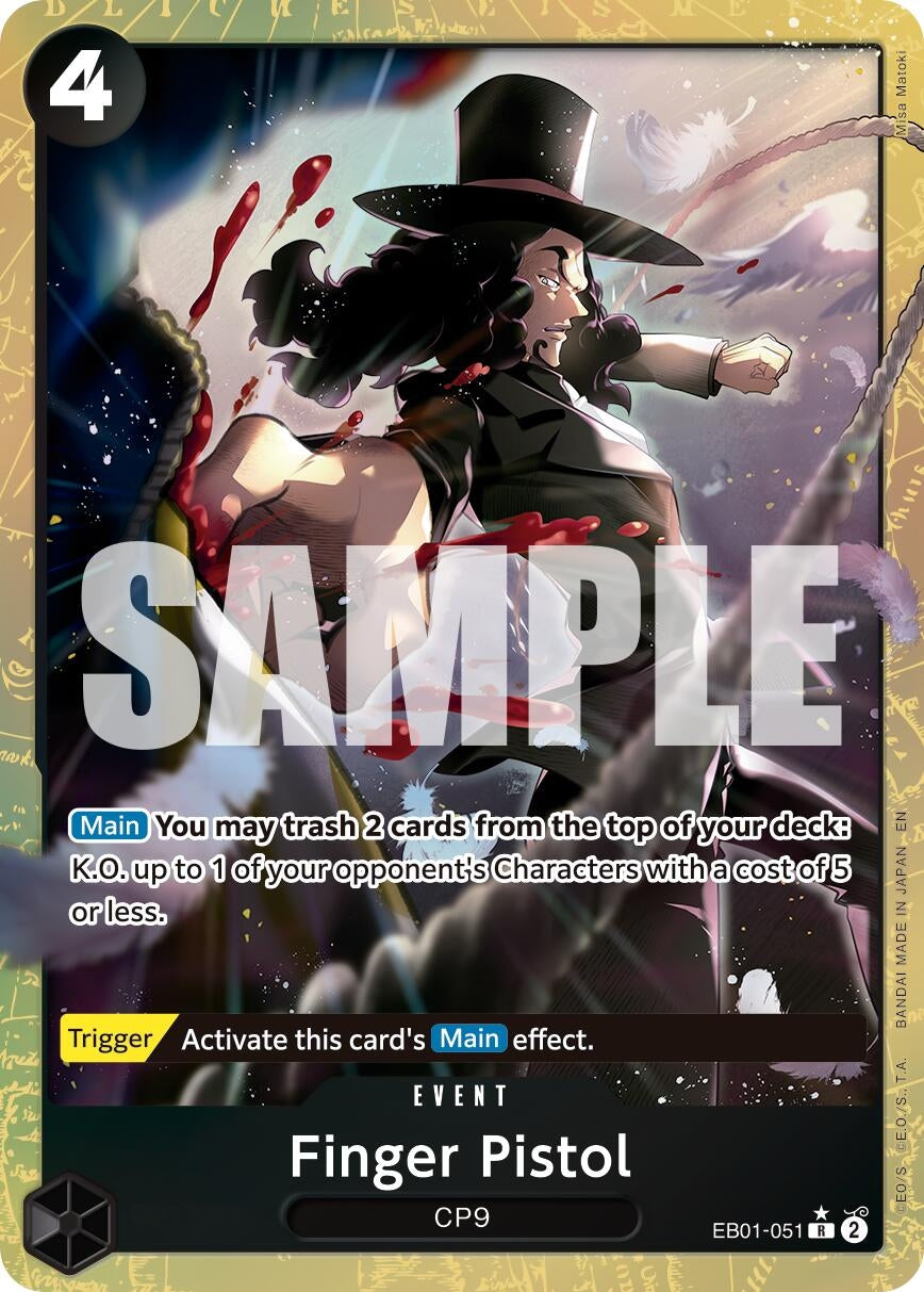 Image for Finger Pistol (Alternate Art) (EB01-051) (Premium Booster -The Best- Vol. 2) - One Piece Card Game