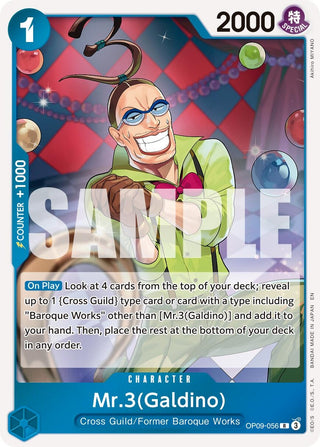 Image for Mr.3(Galdino) - OP09-056 (Reprint) (OP09-056) (Premium Booster -The Best- Vol. 2) - One Piece Card Game