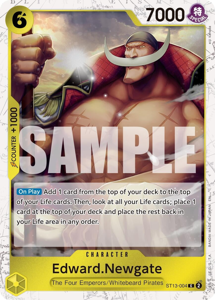 Image for Edward.Newgate - ST13-004 (Pirate Foil) (ST13-004) (Premium Booster -The Best- Vol. 2) - One Piece Card Game