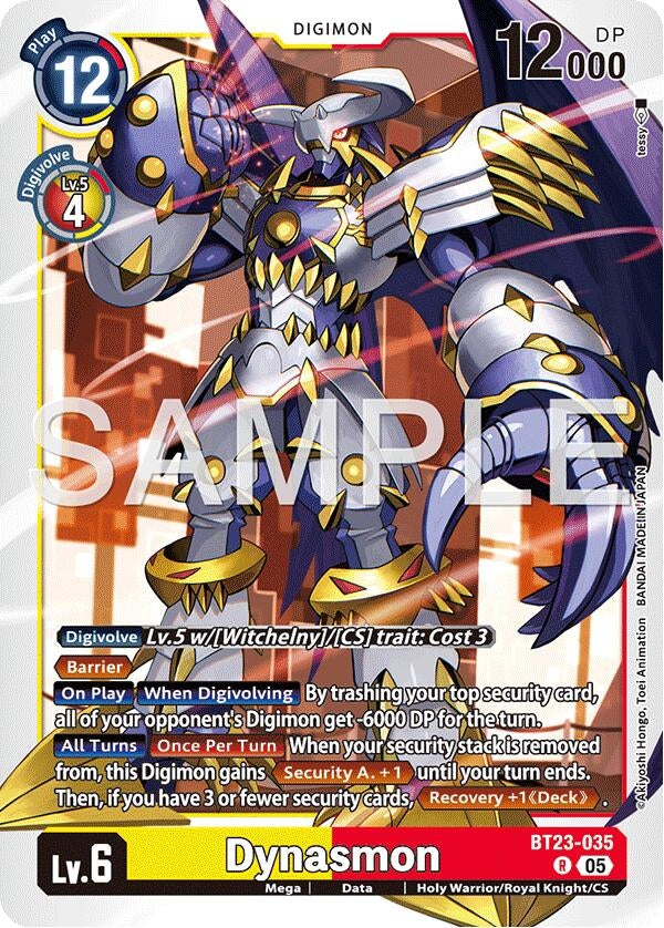 Image for Dynasmon (BT23-035 R) (Hackers' Slumber) - Digimon Card Game
