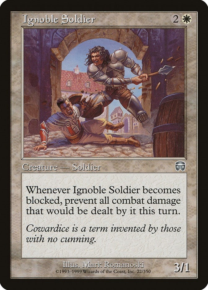 Ignoble Soldier (22) [MMQ] - MTG Single