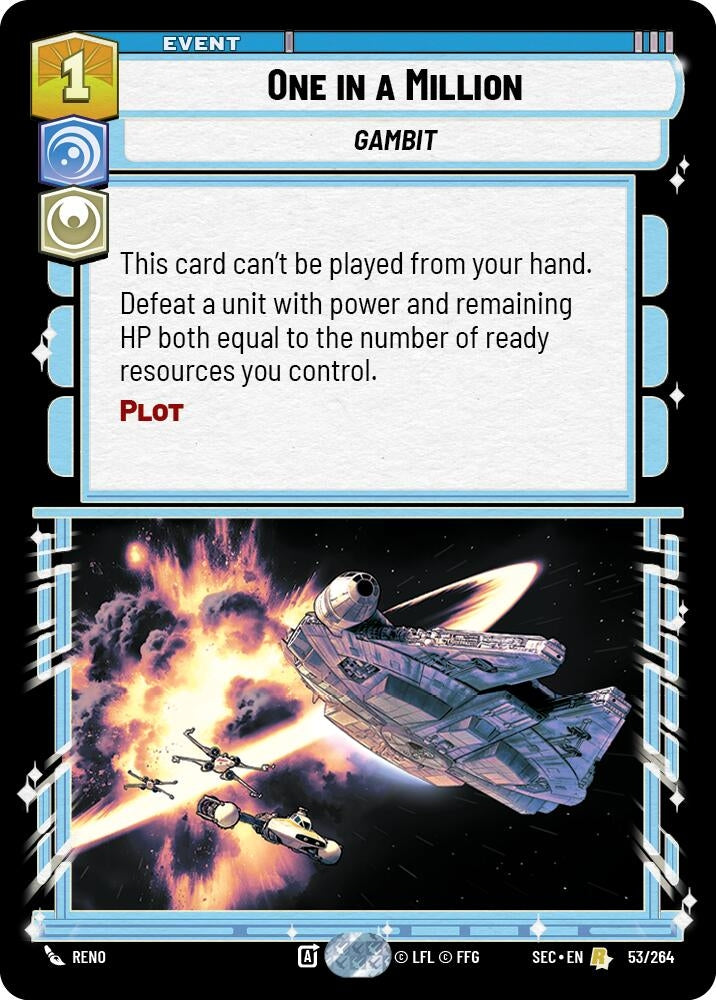 Image for One in a Million (53/264) (Secrets of Power) - Star Wars: Unlimited